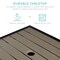 Best Choice Products Wicker Rattan Patio Side Table Outdoor Furniture for Garden, Pool, Deck w/ Umbrella Hole
